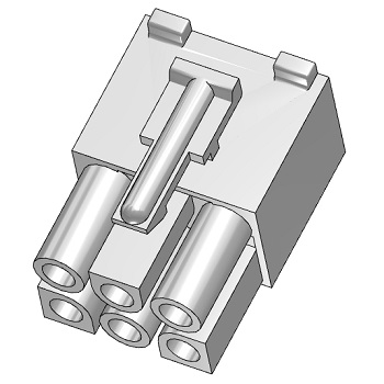 Connector, Receptacle, 6-Pin, 0.093"